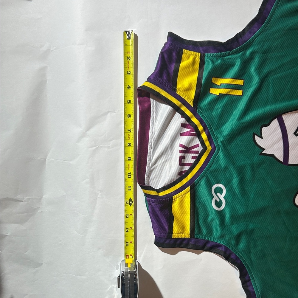 Quack Mamba Reversible Basketball Jersey w/ Mighty Ducks Logo #11 - Picture 8 of 8